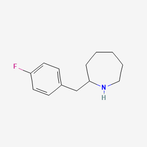 molecular formula C13H18FN B11894158 2-[(4-Fluorophenyl)methyl]azepane CAS No. 383130-08-3