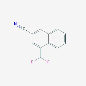 molecular formula C12H7F2N B11894165 4-(Difluoromethyl)-2-naphthonitrile 