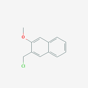 molecular formula C12H11ClO B11894166 2-(Chloromethyl)-3-methoxynaphthalene 