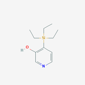 molecular formula C11H19NOSi B11894202 4-(Triethylsilyl)pyridin-3-ol 