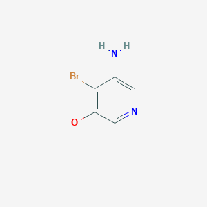 molecular formula C6H7BrN2O B11894235 4-Bromo-5-methoxypyridin-3-amine 