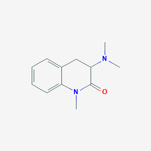 molecular formula C12H16N2O B11894241 3-(Dimethylamino)-1-methyl-3,4-dihydroquinolin-2(1H)-one 