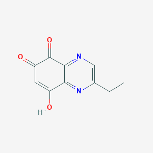 molecular formula C10H8N2O3 B11894276 2-Ethyl-6-hydroxyquinoxaline-5,8-dione 