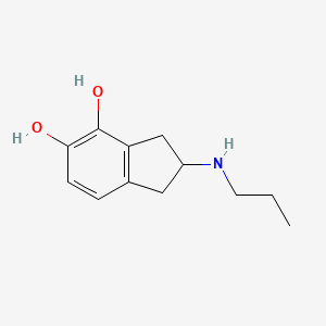 molecular formula C12H17NO2 B11894318 2-(propylamino)-2,3-dihydro-1H-indene-4,5-diol 