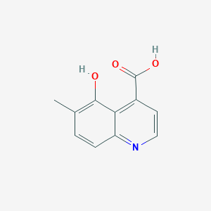 molecular formula C11H9NO3 B11894339 5-Hydroxy-6-methylquinoline-4-carboxylic acid CAS No. 816448-95-0