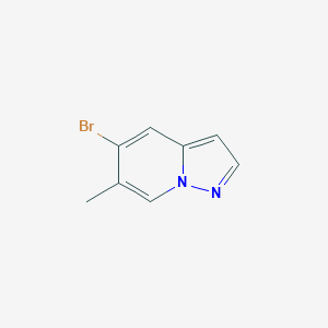 molecular formula C8H7BrN2 B11894349 5-Bromo-6-methylpyrazolo[1,5-a]pyridine 