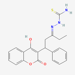 3-{3-[(aminocarbothioyl)hydrazono]-1-phenylpentyl}-4-hydroxy-2H-chromen-2-one