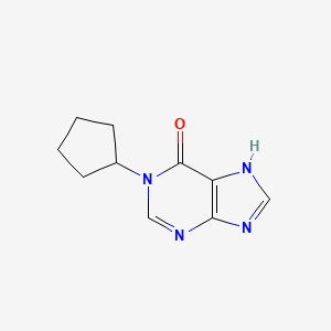 1-Cyclopentyl-1,7-dihydro-6h-purin-6-one