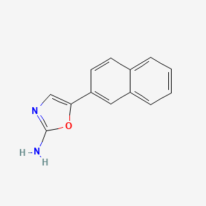 molecular formula C13H10N2O B11894434 5-(Naphthalen-2-yl)oxazol-2-amine 