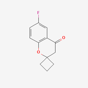 molecular formula C12H11FO2 B11894440 6-Fluorospiro[chroman-2,1'-cyclobutan]-4-one 