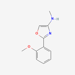 molecular formula C11H12N2O2 B11894452 2-(2-methoxyphenyl)-N-methyl-1,3-oxazol-4-amine CAS No. 885274-29-3