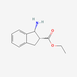 (1R,2R)-Ethyl 1-amino-2,3-dihydro-1H-indene-2-carboxylate