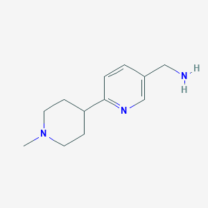 (6-(1-Methylpiperidin-4-yl)pyridin-3-yl)methanamine