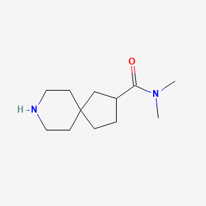 molecular formula C12H22N2O B11894534 N,N-Dimethyl-8-azaspiro[4.5]decane-2-carboxamide 