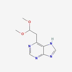 molecular formula C9H12N4O2 B11894601 6-(2,2-Dimethoxyethyl)-9H-purine CAS No. 920503-29-3