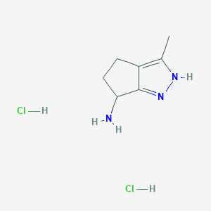 3-Methyl-1,4,5,6-tetrahydrocyclopenta[c]pyrazol-6-amine dihydrochloride