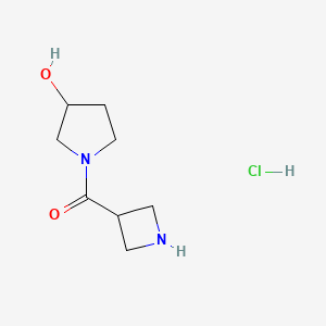 1-(Azetidine-3-carbonyl)pyrrolidin-3-ol hydrochloride