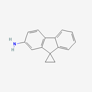 molecular formula C15H13N B11894679 Spiro[cyclopropane-1,9'-fluoren]-2'-amine 