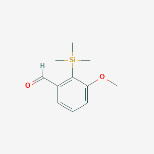 molecular formula C11H16O2Si B11894758 3-Methoxy-2-(trimethylsilyl)benzaldehyde CAS No. 113337-61-4