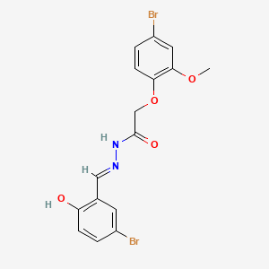 N'-(5-bromo-2-hydroxybenzylidene)-2-(4-bromo-2-methoxyphenoxy)acetohydrazide
