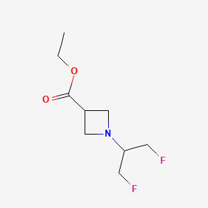 Ethyl 1-(1,3-difluoropropan-2-yl)azetidine-3-carboxylate