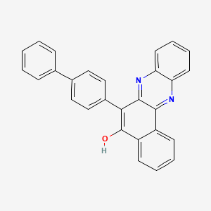 molecular formula C28H18N2O B1189478 6-[1,1'-Biphenyl]-4-ylbenzo[a]phenazin-5-ol 