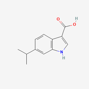 molecular formula C12H13NO2 B11894781 6-Isopropyl-1H-indole-3-carboxylic acid 