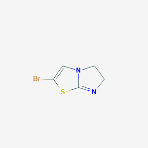 molecular formula C5H5BrN2S B11894810 2-Bromo-5,6-dihydroimidazo[2,1-b]thiazole 