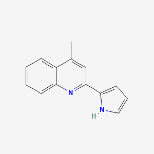 4-methyl-2-(1H-pyrrol-2-yl)quinoline