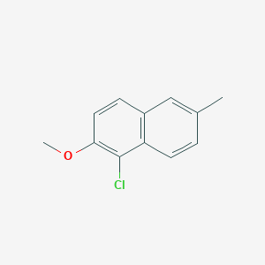 molecular formula C12H11ClO B11894880 1-Chloro-2-methoxy-6-methylnaphthalene 