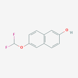 molecular formula C11H8F2O2 B11894943 2-(Difluoromethoxy)-6-naphthol 