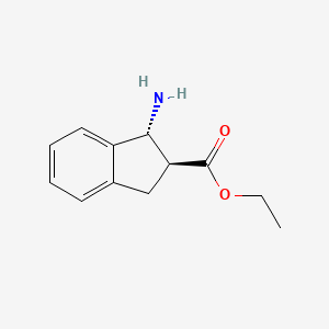 (1R,2S)-Ethyl 1-amino-2,3-dihydro-1H-indene-2-carboxylate