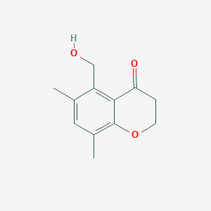 5-(Hydroxymethyl)-6,8-dimethyl-2,3-dihydro-4H-1-benzopyran-4-one