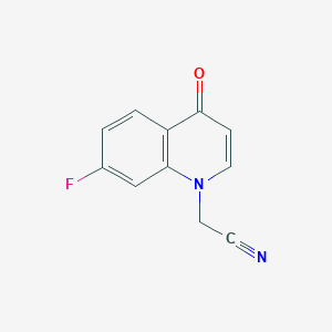 2-(7-Fluoro-4-oxoquinolin-1(4H)-yl)acetonitrile