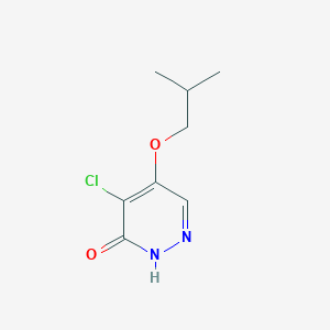 molecular formula C8H11ClN2O2 B11895021 4-chloro-5-isobutoxypyridazin-3(2H)-one CAS No. 1346697-46-8