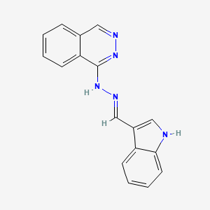 molecular formula C17H13N5 B1189504 1H-indole-3-carbaldehyde 1-phthalazinylhydrazone 