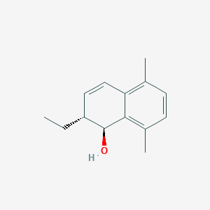 molecular formula C14H18O B11895052 (1S,2R)-2-ethyl-5,8-dimethyl-1,2-dihydronaphthalen-1-ol 