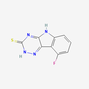 molecular formula C9H5FN4S B1189506 5-Fluoro-9H-1,3,4,9-tetraaza-fluorene-2-thiol 
