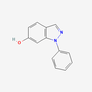 molecular formula C13H10N2O B11895081 1-Phenyl-1H-indazol-6-OL 