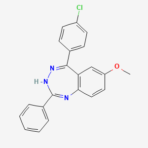 5-(4-chlorophenyl)-2-phenyl-3H-1,3,4-benzotriazepin-7-yl methyl ether