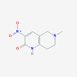 6-Methyl-3-nitro-5,6,7,8-tetrahydro-1,6-naphthyridin-2(1H)-one