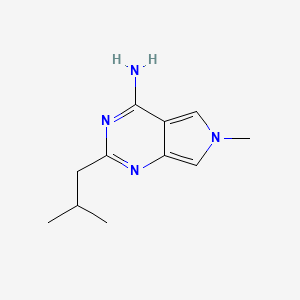 molecular formula C11H16N4 B11895173 2-Isobutyl-6-methyl-6H-pyrrolo[3,4-d]pyrimidin-4-amine 