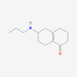 molecular formula C13H21NO B11895213 6-(propylamino)-3,4,5,6,7,8-hexahydronaphthalen-1(2H)-one 