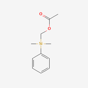 molecular formula C11H16O2Si B11895260 [Dimethyl(phenyl)silyl]methyl acetate CAS No. 5584-87-2