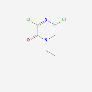 molecular formula C7H8Cl2N2O B11895303 3,5-Dichloro-1-propylpyrazin-2(1H)-one 