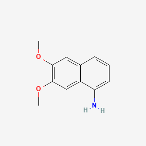 molecular formula C12H13NO2 B11895323 6,7-Dimethoxy-1-naphthalenamine CAS No. 52401-42-0