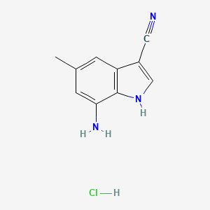 7-Amino-5-methyl-1H-indole-3-carbonitrile hydrochloride