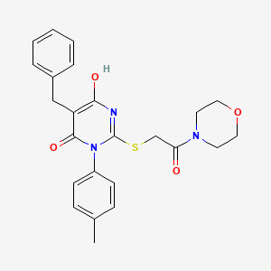 5-benzyl-6-hydroxy-3-(4-methylphenyl)-2-{[2-(morpholin-4-yl)-2-oxoethyl]sulfanyl}pyrimidin-4(3H)-one