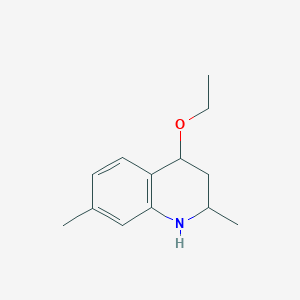 molecular formula C13H19NO B11895469 4-Ethoxy-2,7-dimethyl-1,2,3,4-tetrahydroquinoline 