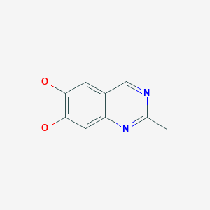 molecular formula C11H12N2O2 B11895540 6,7-Dimethoxy-2-methylquinazoline 